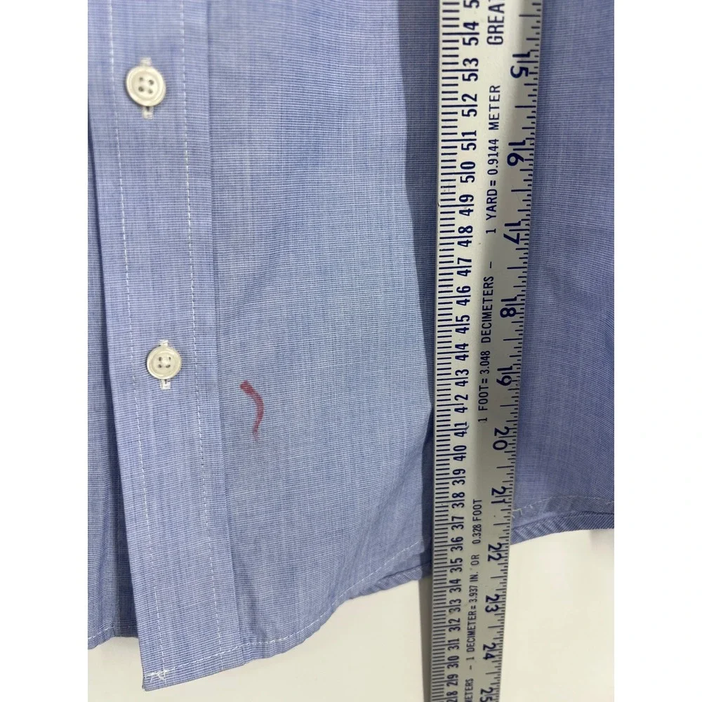 Ralph Lauren Boys Size 12 Oxford Blue Shirt Button‎ Down Long Sleeve Logo